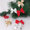 Red, Gold, Silver Christmas Bows Decor, Bowknot Ornament, Xmas Tree Decorations, Home Christmas, New Year Party Decor