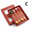 Stainless Steel Leeseph Spoons Christmas Pendant Coffee Spoon Tea Dessert Spoon Xmas Party Gift Set 8