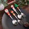Stainless Steel Christmas Dinnerware, Tableware, Luxury Gift Box, Santa Cutlery, Dessert Fork, Coffee Spoon