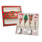 Stainless Steel Christmas Dinnerware, Tableware, Luxury Gift Box, Santa Cutlery, Dessert Fork, Coffee Spoon
