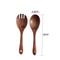 Salad Spoon and Fork, Wood Acacia Salad Servers, Long Handle Serving, Kitchen Scoop
