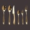 HighEnd Stainless Steel Cutlery Set Creative Restaurant And Hotel Tableware 6Pcs Steak Knife Fork A 6