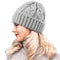Handmade Female Warm Hat Winter Women Beanie Chunky Knitted Bonnet New Autumn Stretchy Girl Hats 2