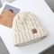 New Unisex Winter Hats Warm Beanie Cap Add Fur Lined Design Casual Maple Leaf Label Knitted Hats Fo 2