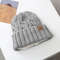 New Unisex Winter Hats Warm Beanie Cap Add Fur Lined Design Casual Maple Leaf Label Knitted Hats Fo 9