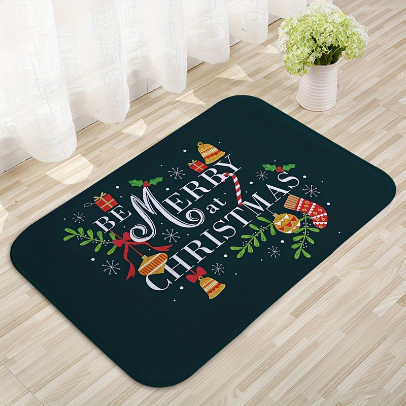 Merry Christmas Door Mat Santa Claus Carpet Outdoor Decorations For Home Navidad Xmas Ornament Holi 7