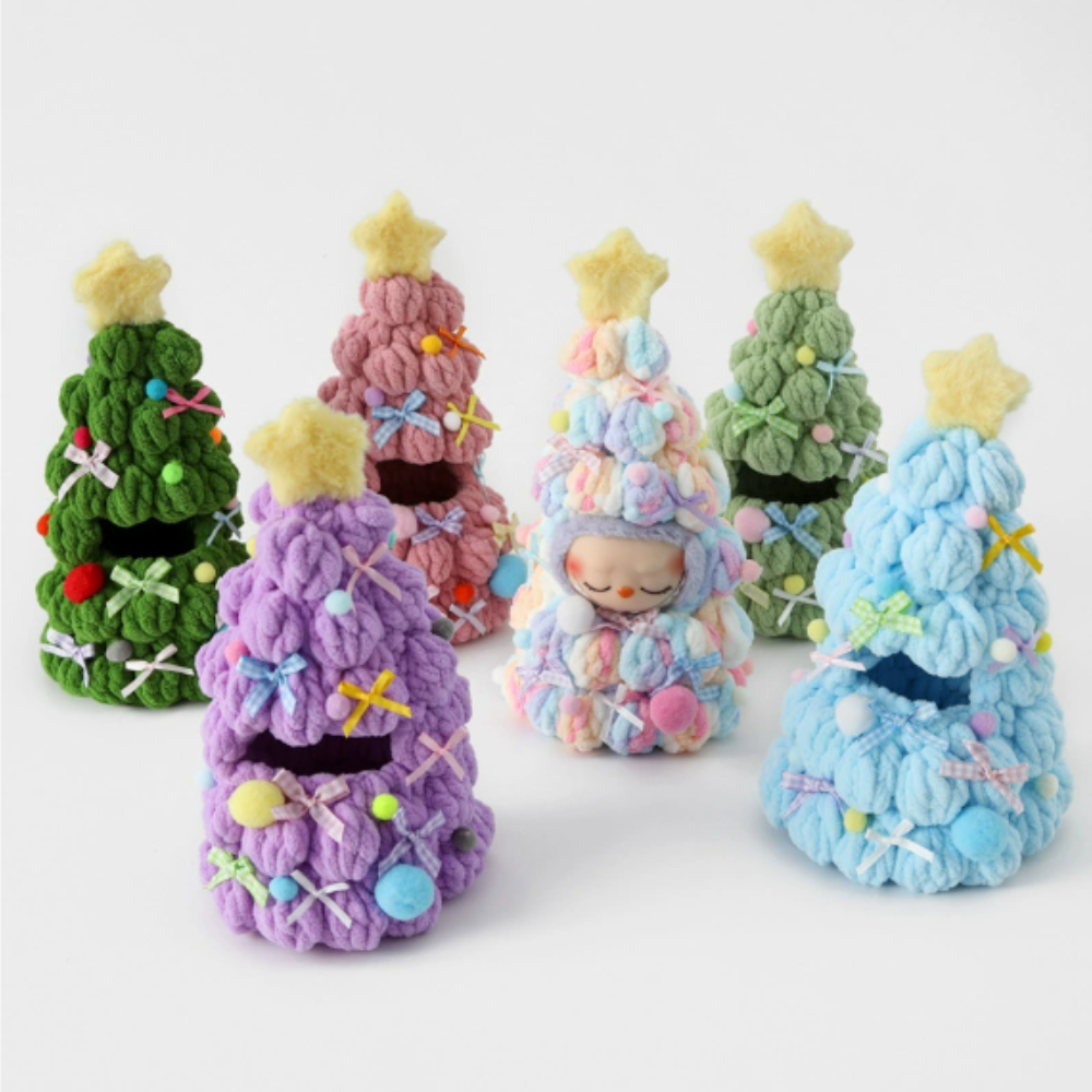 Labubu Doll Handmade Crochet Clothes Christmas Tree Outfit Seasonal Holiday Costume Doll Accessorie 2