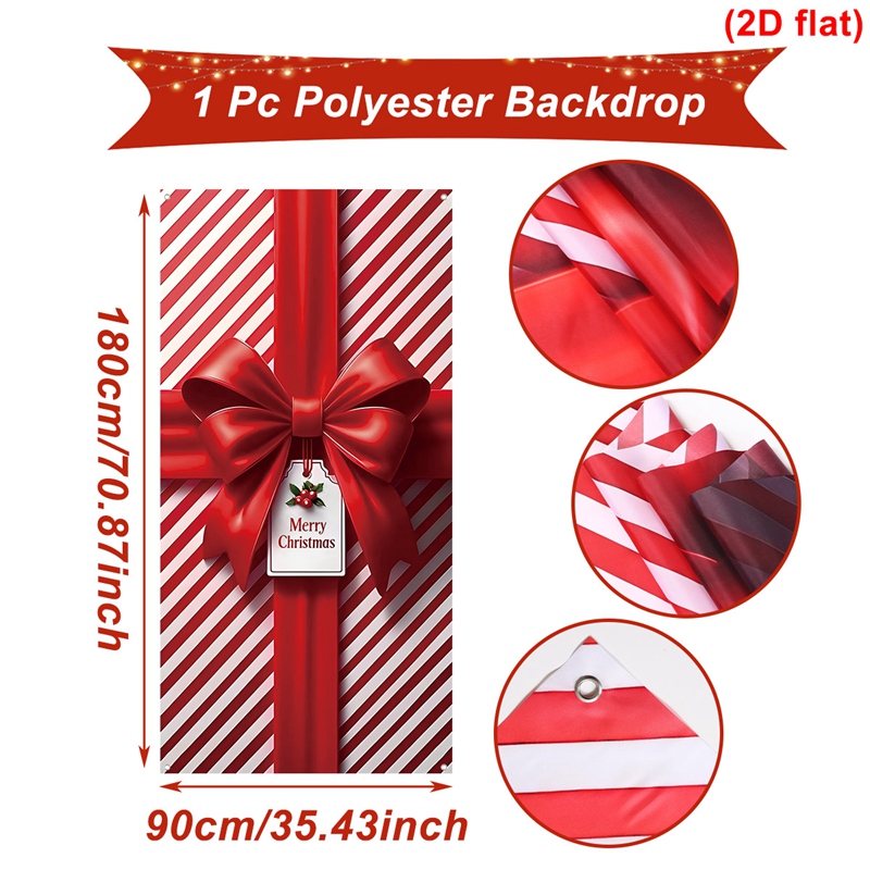 Porch Door Banner, Christmas Hanging Flag, Ornaments, Xmas Gifts, Christmas Decorations For Home, New Year Decor