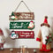 Decorat Snowman Santa 2D Wooden Crafts Hang Party, Christmas Door Window Hangings, Colorful Paintings Welcome To Hang