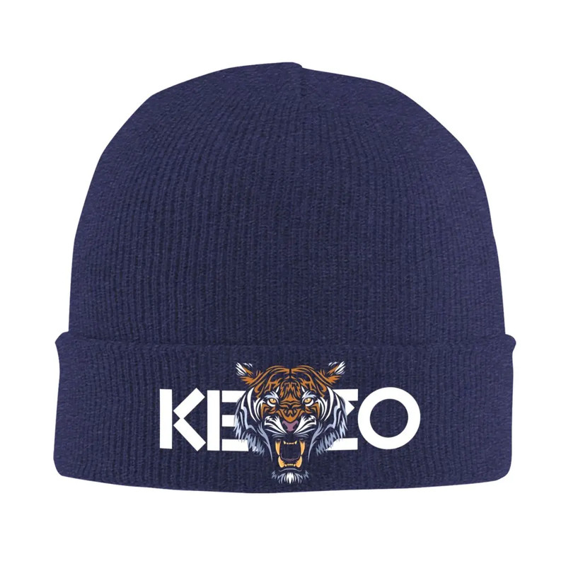 Tiger Print Fashion Caps, Luxury Brand Beanie Hats, Thermal Elastic Beanie Hats, Knitted Hat Autumn Winter Pattern, Fema