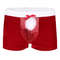 Christmas Underwear Santa Claus Men Red Faux Leather Boxer Shorts Party Panties Costume Rave Male U 6