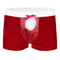 Christmas Underwear Santa Claus Men Red Faux Leather Boxer Shorts Party Panties Costume Rave Male U 6