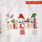 Merry Christmas Gnome Santa Claus Wooden Hanging Ornament Decoration For Home Door Tree Pendants 3