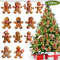 Gingerbread Man Hanging Ornament Merry Christmas Wooden DIY Home Xmas Celebration Party Decoration 4