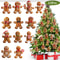 Gingerbread Man Hanging Ornament Merry Christmas Wooden DIY Home Xmas Celebration Party Decoration 4