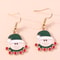 Merry Christmas Drop Earrings New Fashion Mix Styles Santa Deer Christmas Tree Dangle Earrings For 12