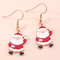 Merry Christmas Drop Earrings New Fashion Mix Styles Santa Deer Christmas Tree Dangle Earrings For 18