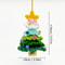 Wool Crochet Christmas Tree Knitted Christmas Tree Christmas Hanging Pendant With Jingle Bell Holid 4