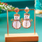 Cute Snowman, Colorful Crystal Zircon, Dangle Earrings For Women, Christmas Tree Snowflake Bow, Xmas New Year Party Gift