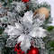 Artificial Christmas Tree Glitter Flower Decorations Xmas Ornaments New Year Gift 0