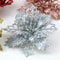 Artificial Christmas Tree Glitter Flower Decorations Xmas Ornaments New Year Gift 1
