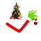 Christmas Decoration Grinch, Spot Green Fur Monster Arm Pendant, Doll Green Fur Monster Arm
