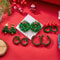 Women Jewelry Christmas Tree Bell Earrings Fashion Red Green Xmas Stud Wreath Star Bowknot Dangle D 3