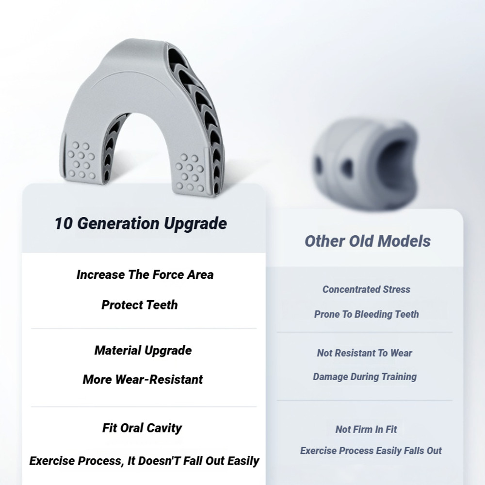 Neck Toning Jawline Trainer U Shape Facial Exerciser Face Muscle Workout Silicone Resistance Double 1