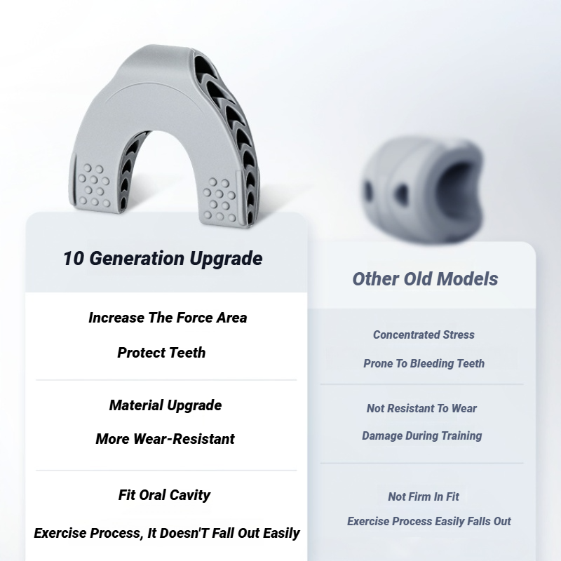 Neck Toning Jawline Trainer U Shape Facial Exerciser Face Muscle Workout Silicone Resistance Double 1