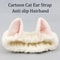 Cute Soft Hair Bow Headband Coral Plush Hairband Cat Makeup Wash Face Bandage For Girls 3
