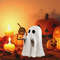 Small Halloween Decor for Home, Cute Middle Finger Ghost Statue, Centerpiece for Coffee Table, Adorable Horror Figure