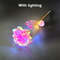 Foil Plated Roses LED Lover Lighting Roses Valentines Day Mothers Day Gift Wedding Decor Artificial 6