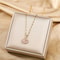 Pink Romantic Cute Necklace Stainless Steel Pendant For Women Korean Fashion Sexy Clavicle Chain Je 2