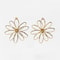Retro Hollow Vedawas Flower Earrings Elegant Women Accessories Simple Banquet And Wedding Party Jew 2