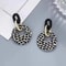 Geometric Leopard Print Circle Earrings Temperament Exaggerated Versatile Earrings Leopard Advanced 1