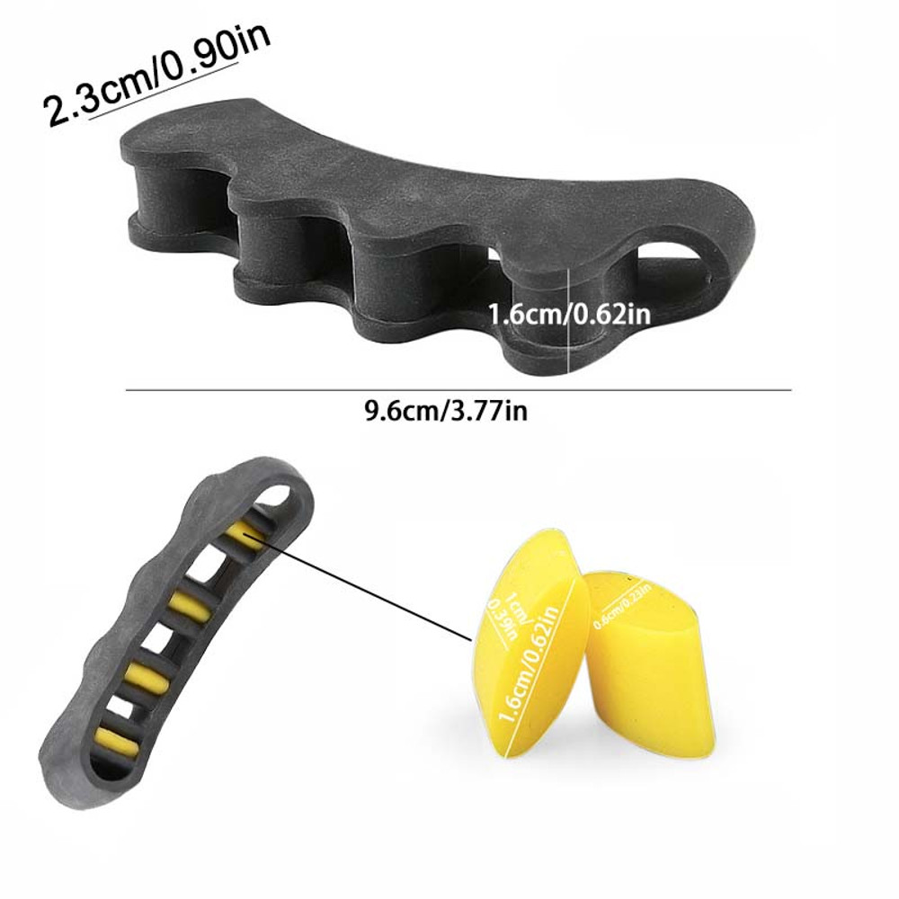 Toe Separator Silicone One Pair Separation Five Holes Clip Foot Finger Guard Valgus Toe Corrector 1