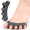 Toe Separator Silicone One Pair Separation Five Holes Clip Foot Finger Guard Valgus Toe Corrector 0