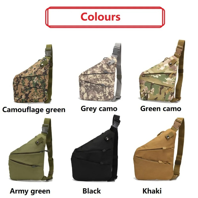 Waterproof Nylon Crossbody, Chest Bags Camouflage Tactical, Bag Single Shoulder Bags for Men, Male Messenger Bag