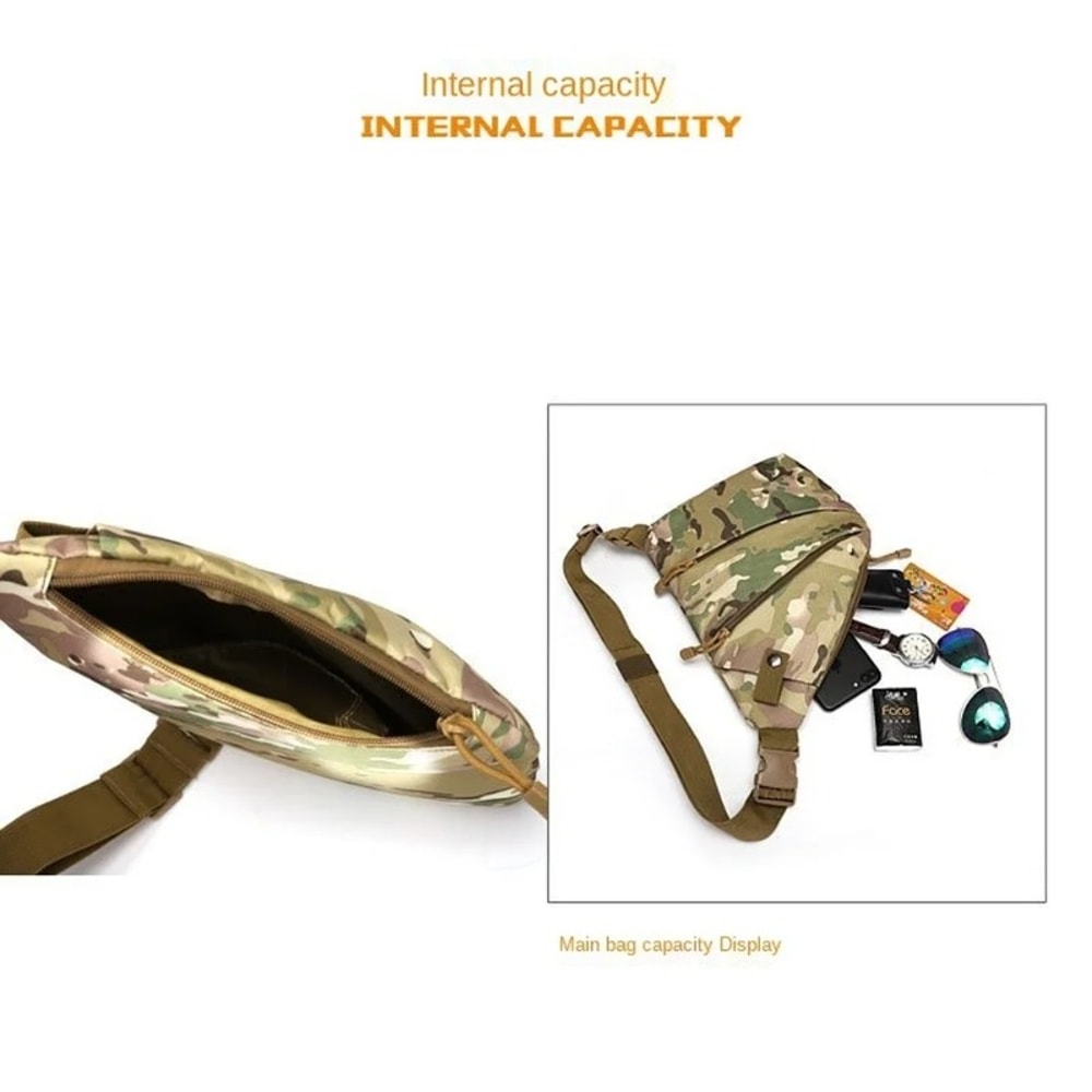 Waterproof Nylon Crossbody, Chest Bags Camouflage Tactical, Bag Single Shoulder Bags for Men, Male Messenger Bag