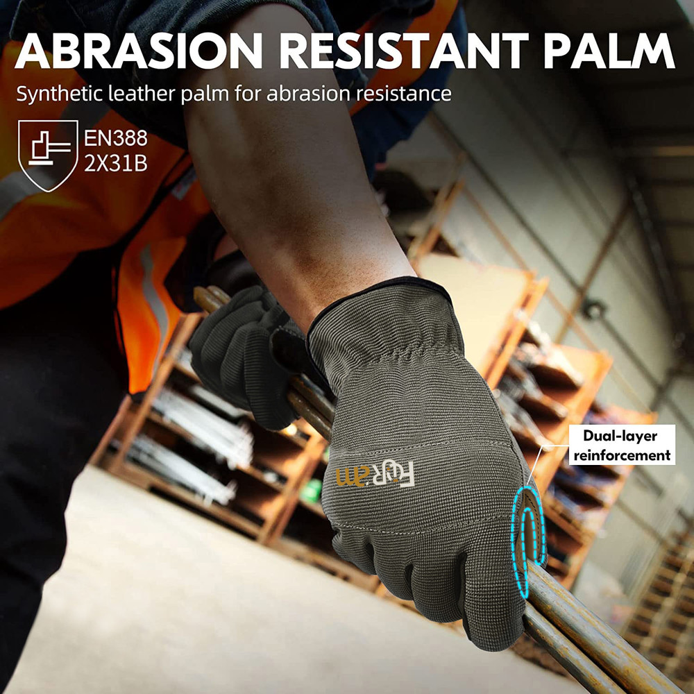 Light Duty Work Gloves, High Dexterity, Breathable, Multi-Purpose, Excellent Grip, Touch Screen, Men and Women