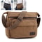 Casual Travel Shoulder Bag, Men's Retro Canvas Crossbody Bag, Outdoor Sports Bag with Adjustable Shoulder Strap