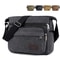 Casual Travel Shoulder Bag, Men's Retro Canvas Crossbody Bag, Outdoor Sports Bag with Adjustable Shoulder Strap