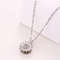 Stainless Steel Zircon Necklace, Trendy Rotation Spin Sunflower, Metal Crystal Jewelry, Birthday Party Gifts for Women