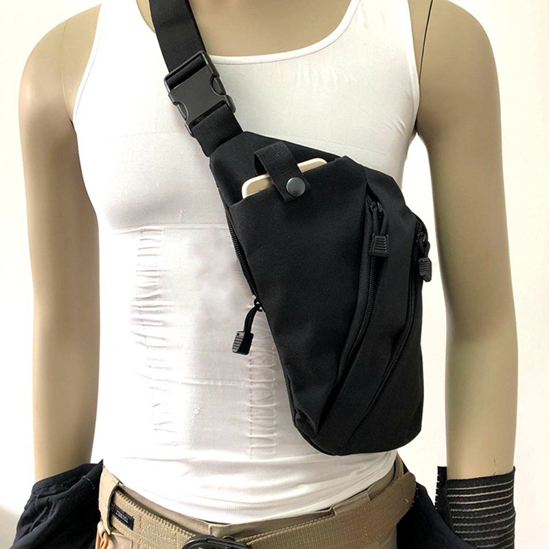 Gun Holster Shoulder Bags Men Hunting Crossbody Pistol Bag Anti Theft Chest Bag Nylon Sports Outdoo 4