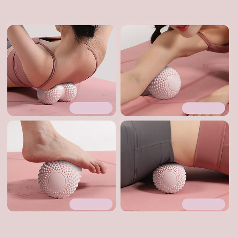 High Density Therapy Tool, Peanut Massage Ball Yoga Balls, Muscle Pain Relief, Myofascial Release, Fitness Recovery