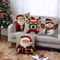Cartoon Santa Snowman Elk Sofa Cushion Grey Red Christmas Pillowcase Merry Christmas Home Bed Car D 0