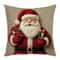 Cartoon Santa Snowman Elk Sofa Cushion Grey Red Christmas Pillowcase Merry Christmas Home Bed Car D 4