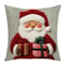 Cartoon Santa Snowman Elk Sofa Cushion Grey Red Christmas Pillowcase Merry Christmas Home Bed Car D 5