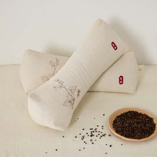 Buckwheat Pillow Herbal Traction, New Neck Buckwheat Hull Cotton, And Linen Triangular Pillow, Cervical Pillow Cover