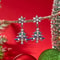 Imitation Pearl Tree Star Christmas Rhinestone Bells Drop Earrings For Women Party Holiday Jewelry 3